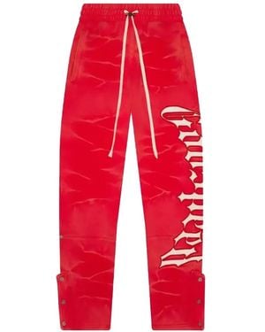 Godspeed Logo Drawstring Trousers - Red