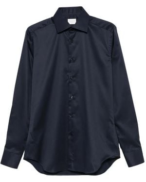 Xacus Long-Sleeve Cotton Shirt - Blue