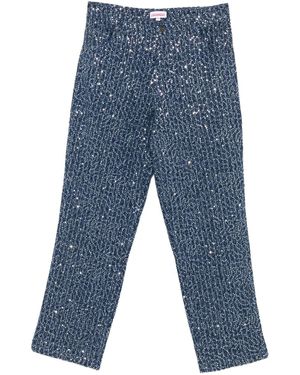 Charles Jeffrey Jeans Con Paillettes - Blu
