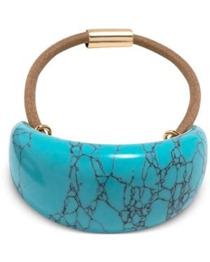 Jennifer Behr Winona Marble-Effect Hair Tie - Blue