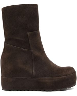 Paloma Barceló Suede Wedge Pumps - ブラウン