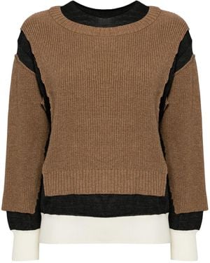 Undercover Wool Blend Jumper - Brown