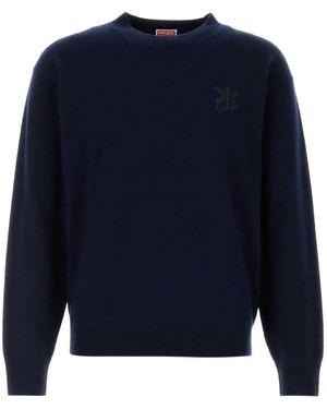 KENZO Midnight Bue Wool Blend Sweater - Azul