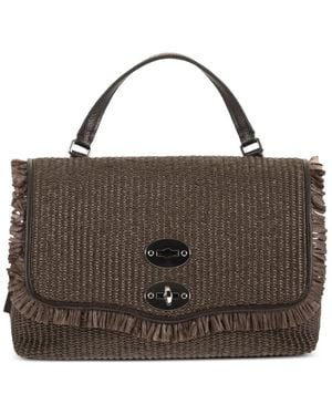 Zanellato Small Postina Vimini Frayed-Detail Tote Bag - Brown