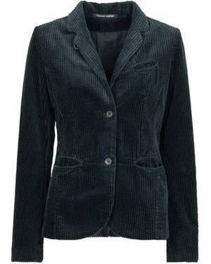 Hannes Roether Veste En Velours Côtelé - Bleu