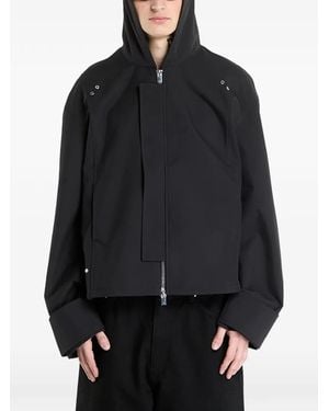 HELIOT EMIL Akhal Hooded Zip Jacket - Black