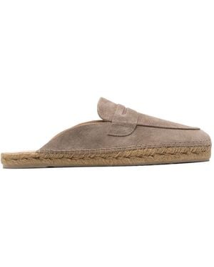 Castañer Suede Espadrille Sandals - Brown