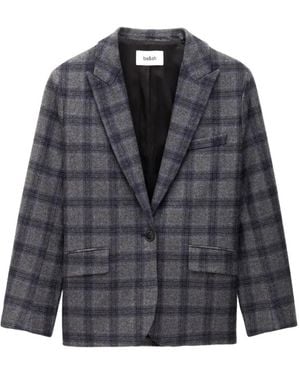 Ba&sh Teece Checked Blazer - Blue