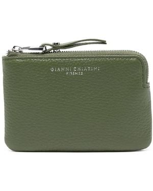 Gianni Chiarini Grained-Leather Zip Wallet - Green
