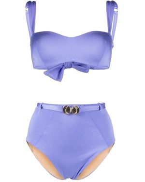 Noire Swimwear Seashell バンドゥ ビキニ - ブルー
