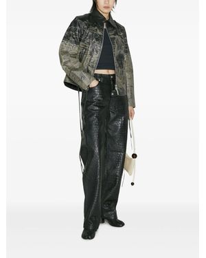 ジャケット・アウター eytys flux leather jacket Eytys Ssense Exclusive Flux Leather Jacket in Black | Lyst