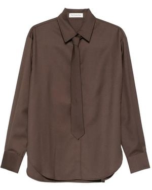 Frankie Shop Chemise Boutonnée À Manches Longues Peri - Brown