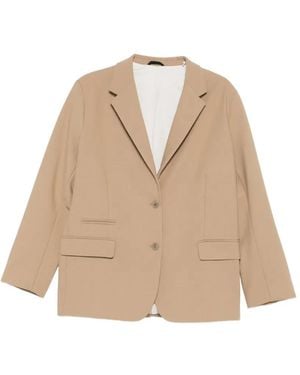 J.Lindeberg Amanda Flap-Pocket Blazer - Natural