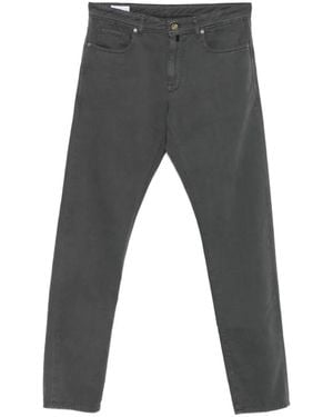 Incotex Belt-Loop Five-Pocket Pants - Gray