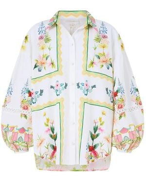 CAMILLA The Call Of Catalonia Blouse - White