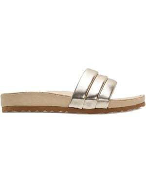 Bloc B. Padded Leather Sandals - White