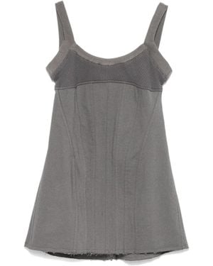 Elena Velez Corset Mini Dress - Gray