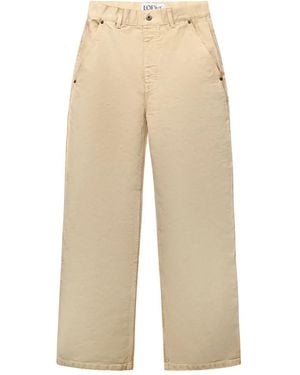 Loewe Cotton Pants - Natural