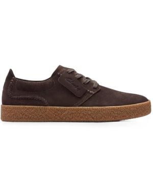 Clarks Streethill Lace Round-Toe Shoes - Brown