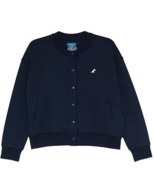 SPORT b. by agnès b. Logo-Embroidered Track Cardigan - Blue