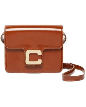 CAREL PARIS Mini Sac Porté Épaule Sorbonne En Cuir - Brown