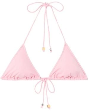 Jacquemus Top De Bikini Con Diseño Triangular - Rosa