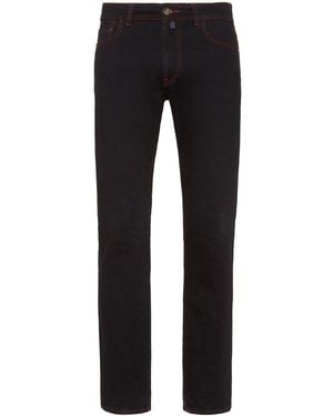 Billionaire Low-Rise Slim-Cut Jeans - Black