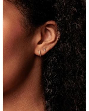Sydney Evan Boucles D'Oreilles Ornées De Diamants - Black