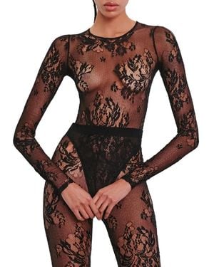 Wardrobe NYC Floral Lace Body - Brown