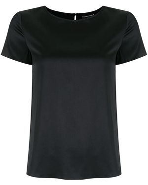 Emporio Armani シルクブラウス - ブラック