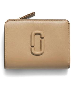Marc Jacobs ザ カバード Jマーク ミニ コンパクト財布 - ナチュラル