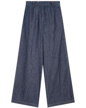 Dries Van Noten Vaqueros Anchos - Azul