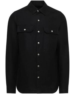 Rick Owens Fw26 Tower Outershirt - Black
