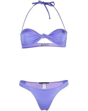 Manokhi Ruched Bikini Set - Purple