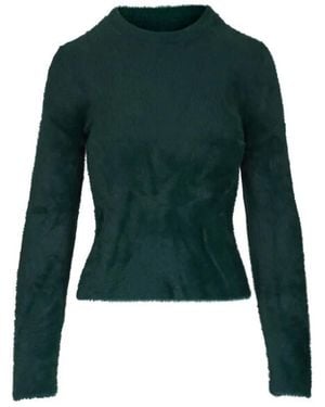 Vince Crewneck Long-Sleeve Sweater - Green