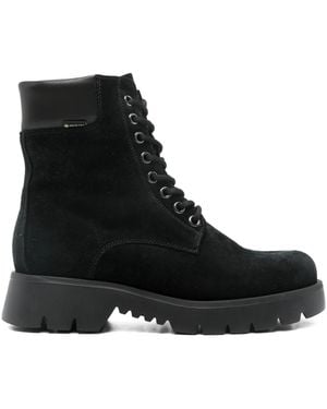 Högl Harvest Lace-Up Chunky-Sole Combat Boots - Black