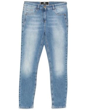 Elisabetta Franchi Faded Jeans - Blue