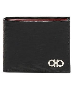 Ferragamo Gancini-logo Leather Wallet (set Of Three) - ブラック