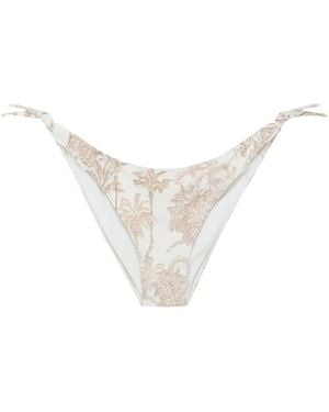 MC2 Saint Barth Yali Side-Tie Bikini Bottoms - White