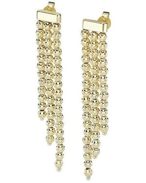 Desmo Crystal Drop Earrings - Metallizzato