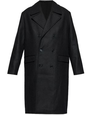 AllSaints Curran Double-Breasted Coat - Black