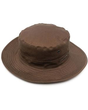 DSquared² Narrow-Brim Drawstring Hat - Brown