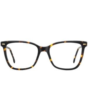 Carrera Occhiali Rettangolari Con Effetto Tartarugato - Nero