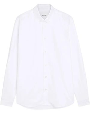 Les Deux Konrad Embroidered-Logo Shirt - White
