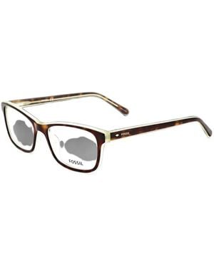 Fossil Eckige Brille - Weiß