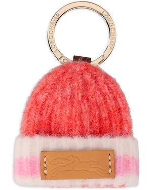 Longchamp Logo-Patch Keyring - Red