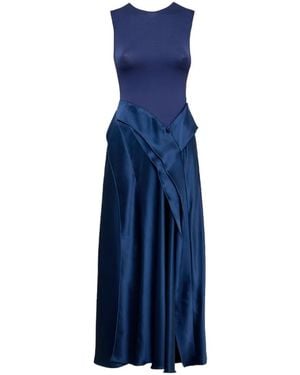 Acler Medici Draped Maxi Dress - Blue