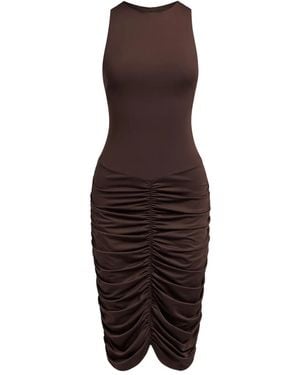 12 STOREEZ Ruched Dress - Purple