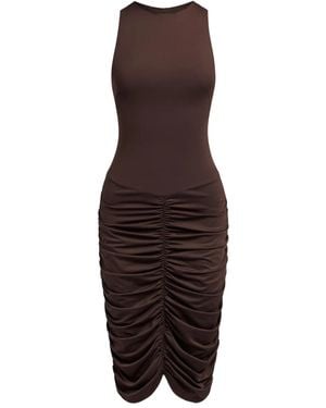 12 STOREEZ Ruched Dress - Purple