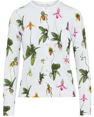 Oscar de la Renta Orchid カーディガン - ホワイト